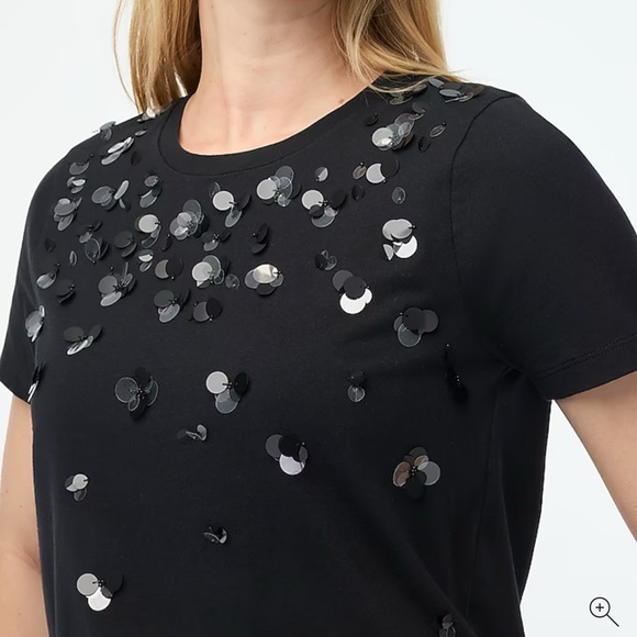 J. Crew Factory sequin embellished tee - Picture 3 of 7